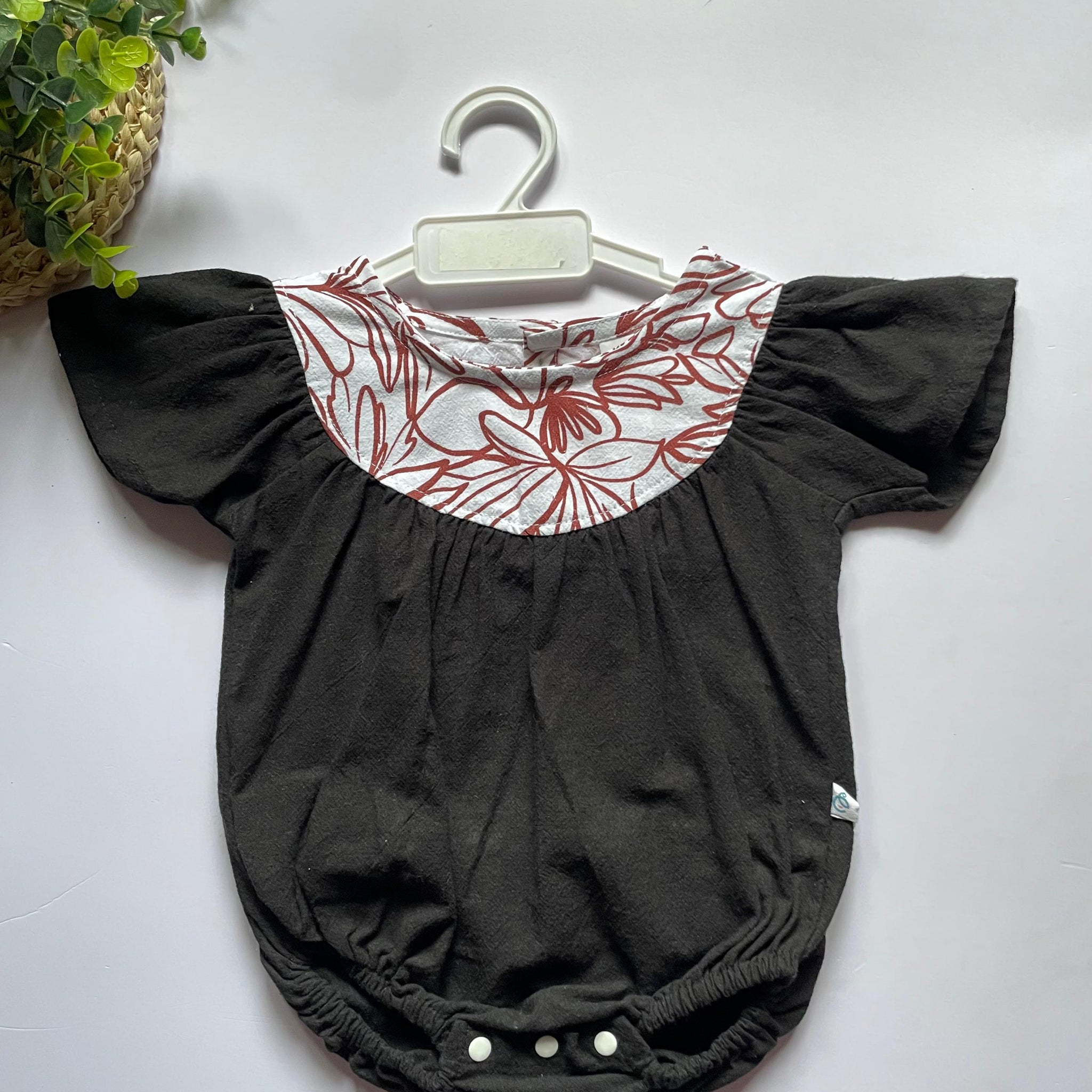 Midnight bloom romper