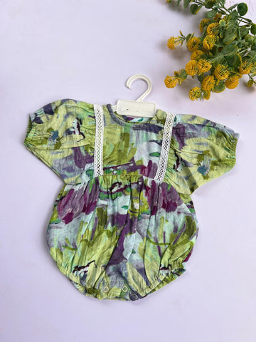 Vintage floral romper.