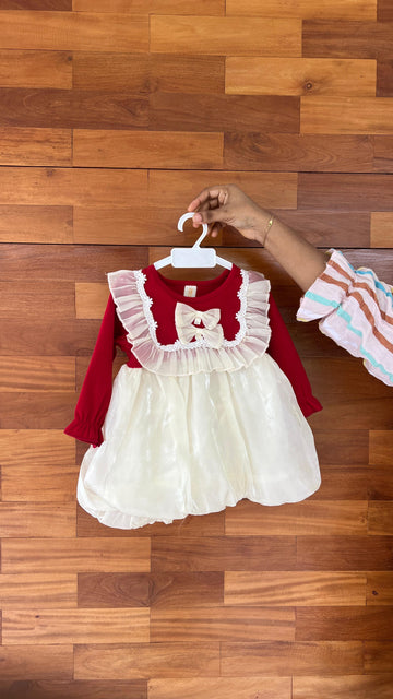 Frill bow dress