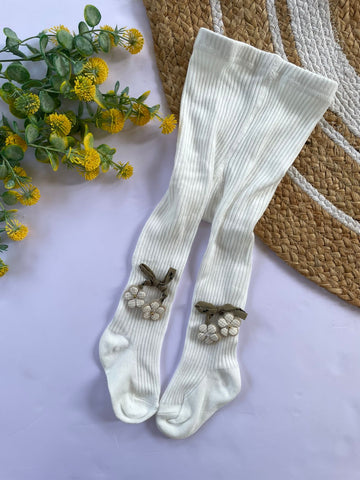 White Stockings with flower hangings