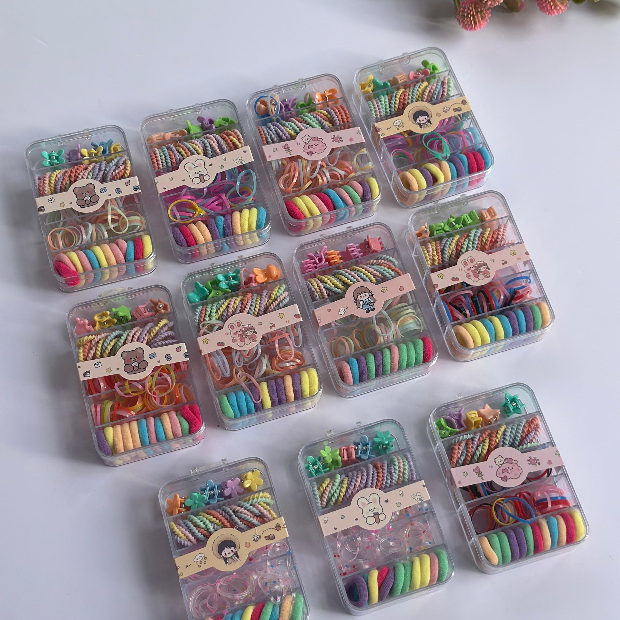 Rainbow hair essential box.