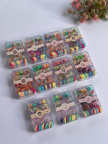 Rainbow hair essential box.