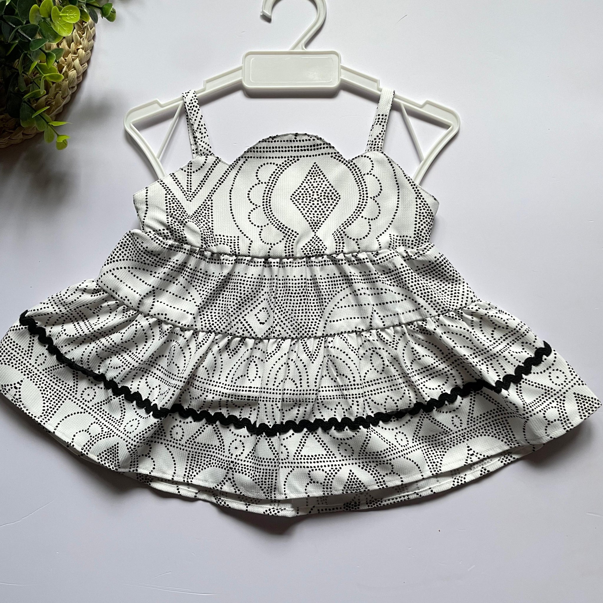 Monochrome Whirl frock