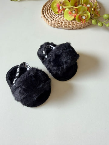 fur sandels