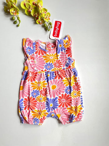 Retro daisy field romper