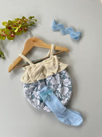 Alice lace romper set