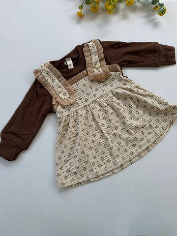 Hazel bloom pinafore frock