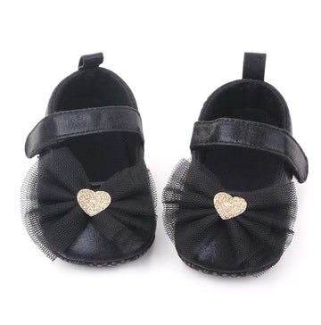 Black golden heart steps