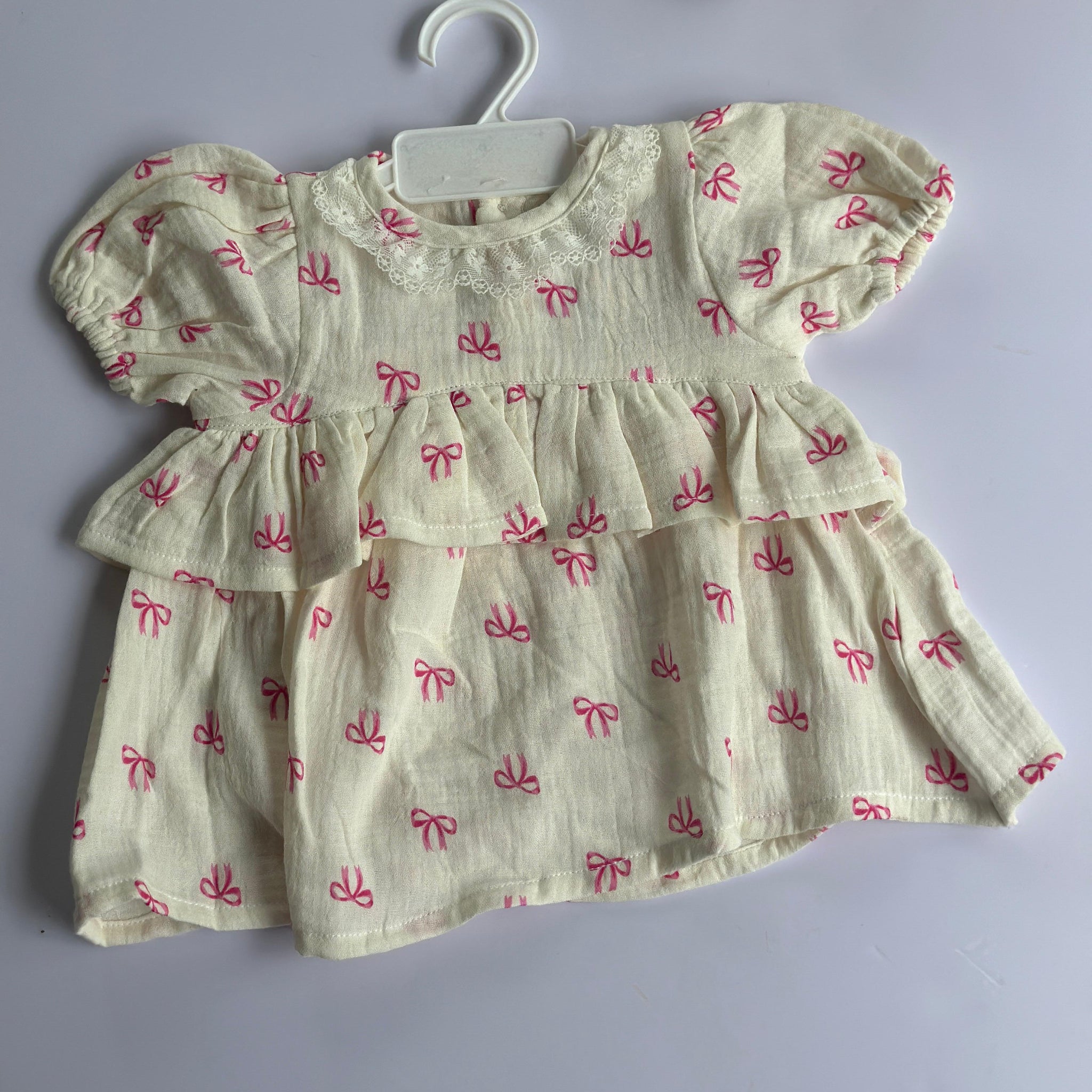 Sweet bows ruffle top