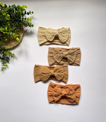 Ruffle bow headbands