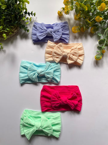 Ruffle bow headbands