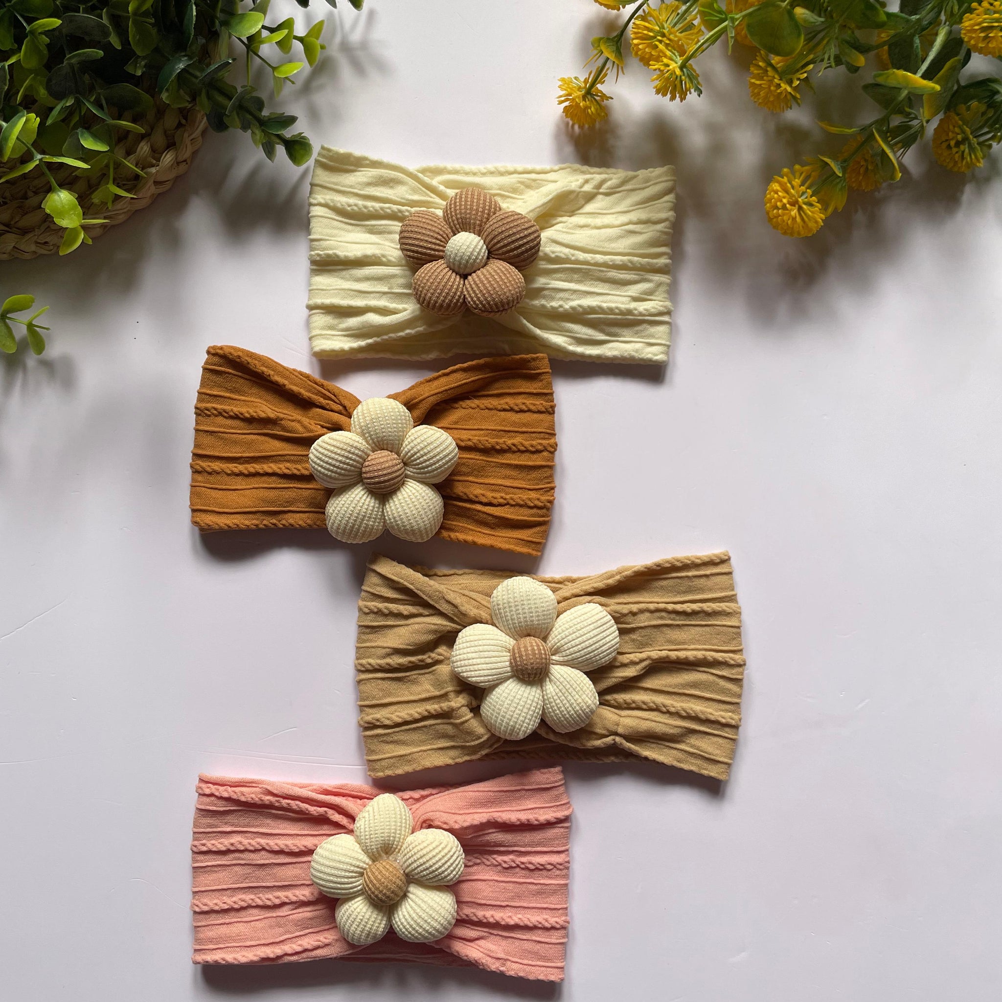 Daisy snuggle headband