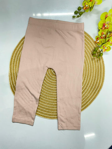 peachish pink ribbed pant