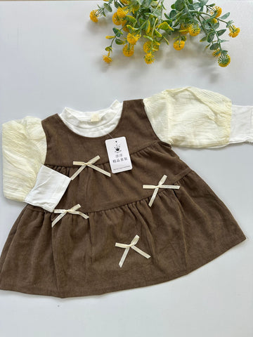 Cocoa charm bow frock