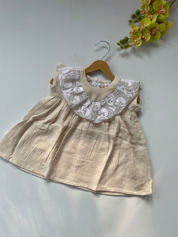 Muslin willo lace frock