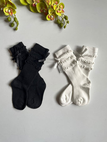 Heirloom ribbon socks
