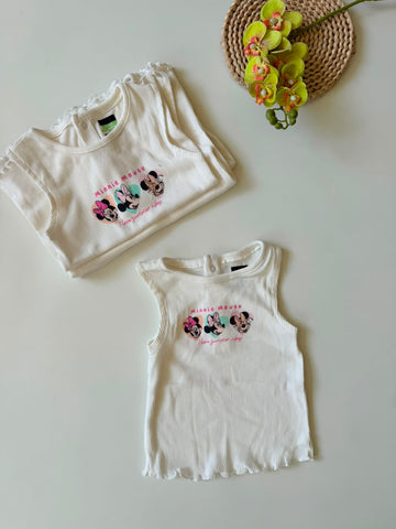Minnie ribbed tank top