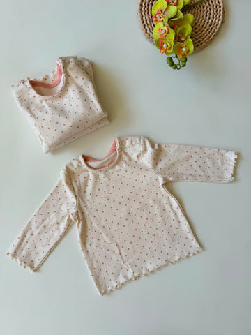 Dotted lettuce- hem top
