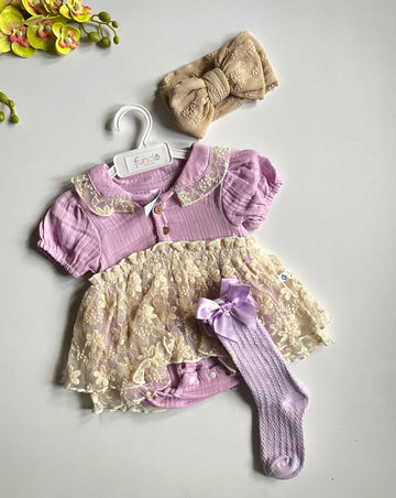 lavender ruffle
