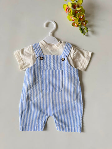 Oliver seersucker dungaree