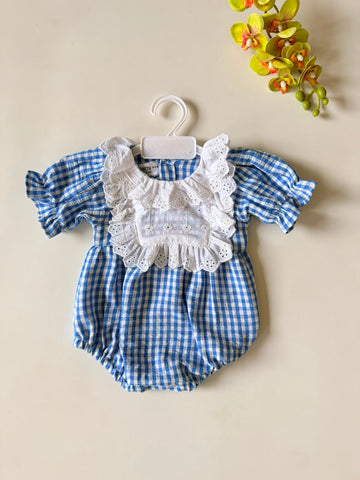 Bluebell gingham romper