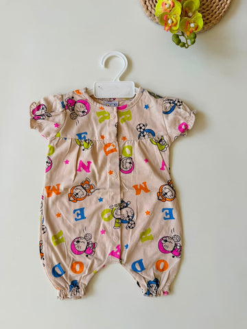 Doodle gathered romper