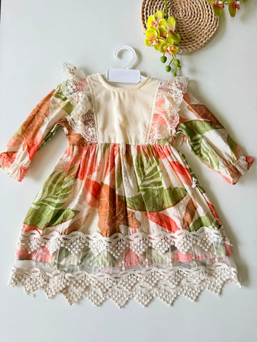 Botanical lace frock