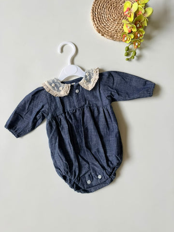 soft denim romper