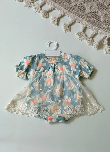 Daisy lace romper