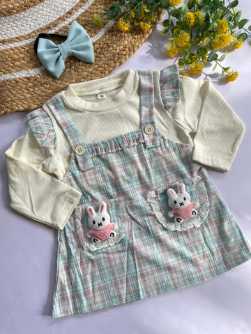 sky blue little bunny