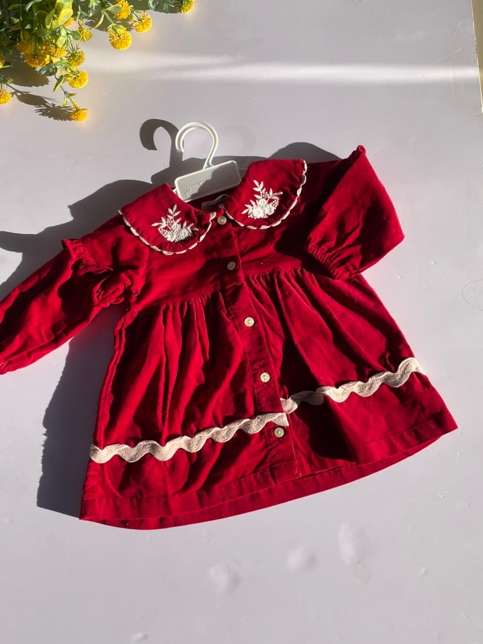 Red blossom frock