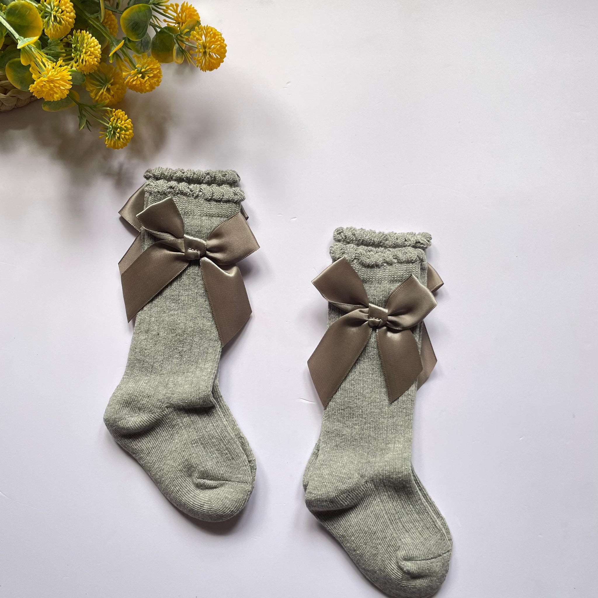 Grey knee length socks