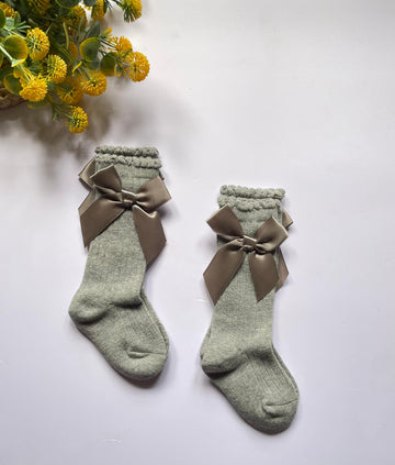Grey knee length socks