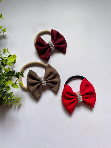 Glitter nylon headbands