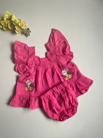 berry bus muslin set